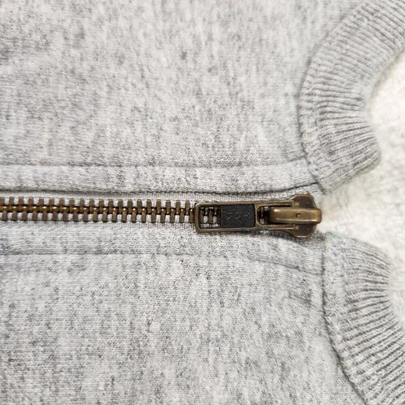 Roots Athletic Mens 1/4 Zip Sweatshirt Heathered Gray - Picture 8 of 11